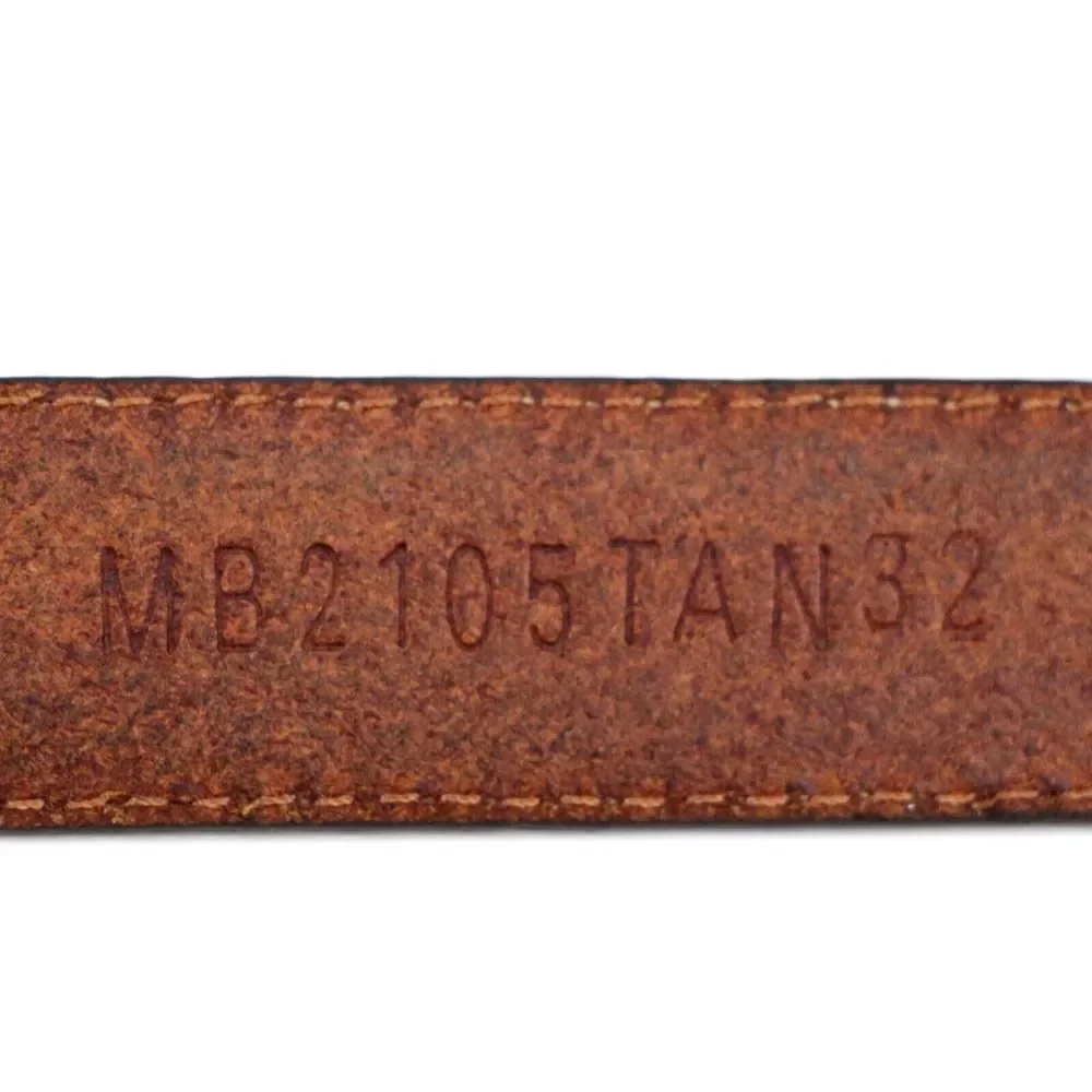 Fossil BROWN GENUINE LEATHER 1 1/8"Wd STITCH DRESS CASUAL MEN'S BELT 32/80 (X37 - Picture 13 of 16